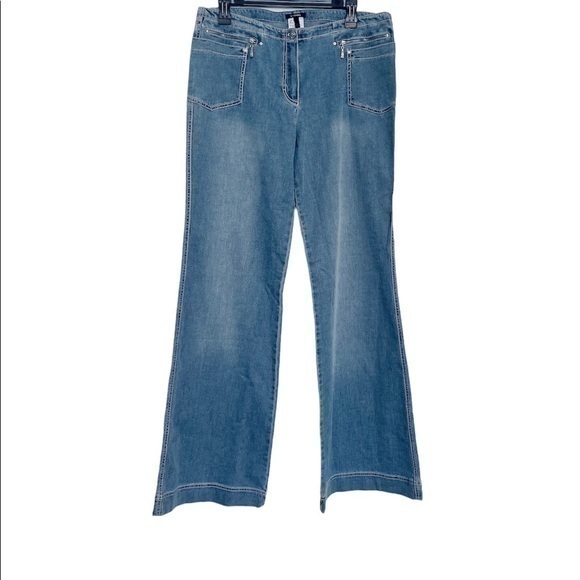 ESCADA Light Blue Women’s Jeans Wide Leg  | Size 42 Women’s Jeans - Picture 1 of 8